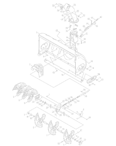 Chute Assembly Diagram and Parts List for OEM-190-032 (190-032-101)(2014) Yard Machines Lawn Tractor